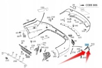 Купить Кронштейн выхлоп cla amg mercedes задняя правый, фото thumb