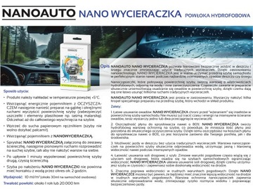 NANOAUTO NANO WYCIERACZKA - powłoka hydrofobowa do szyb 500ml