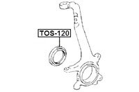 фото thumb №2, Febest tos-120 кольцо уплотнительный, wał приводной