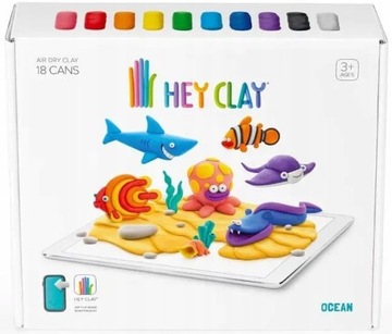 HEY CLAY PASTE OCEAN FISH TM TOYS 18003