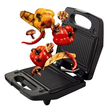 OPIEKACZ DO KANAPEK SANDWICH GRILL ELEKTRYCZNY GOFROWNICA 3-w-1 KAMILLE