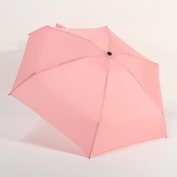 Wiatroodporny parasol podróżny Kompaktowy, składany, różowy