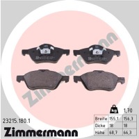 фото thumb №3, Тормозные диски i тормозные колодки перед zimmermann renault laguna i