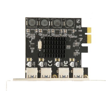 Плата расширения PCIE-USB 4 Порты USB 3.0 5