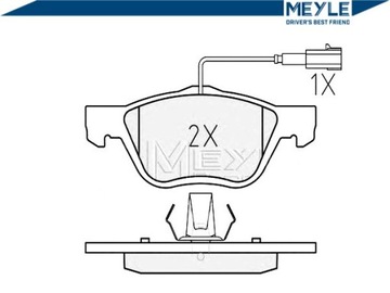 фото thumb №3, Тормозные колодки тормозные fiat перед marea multipla 99-10 з