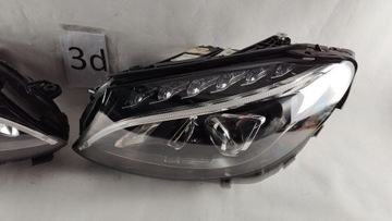 фото thumb №9, Mercedes c клас 205 w205 повний led лівий правий фара лампа ліва права