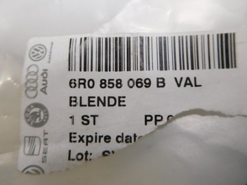 фото thumb №7, Рамка накладка радіо vw vento 6r0858069bval