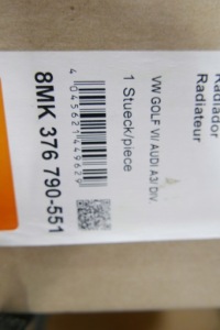 Hella радіатор води vw golf vi caddy 3 touran Доставка, фото thumb