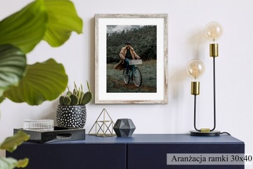 Италия квадратная фоторамка 30х30 антик + пассе