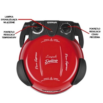G3Ferrari G10006 RED 1200W STONE печь для пиццы