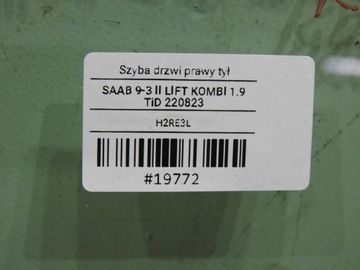 фото thumb №7, Скло двері правий зад saab 9-3 ii рестайлінг універсал