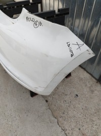 фото thumb №11, Бампер задняя задний 5 дверь hb vw polo 6r v 5 lata 2009-2014 белый