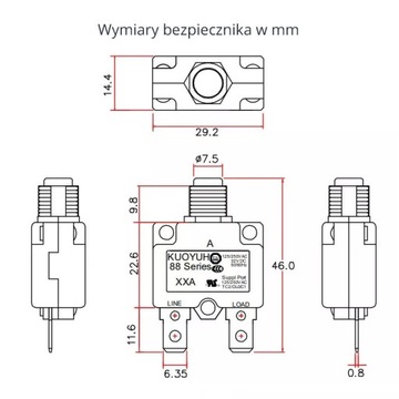 АВТОМАТИЧЕСКИЙ ПРЕДОХРАНИТЕЛЬ 12-24В 15А - 06041