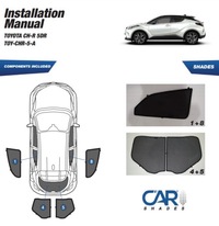 фото thumb №15, Шторки сонячні toyota c-hr 5d 17- захист шторка сонцезахисні