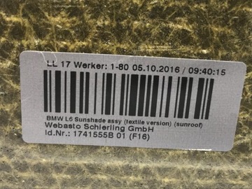 фото thumb №9, Bmw f16 x6 f10 g30 f90 g11 g12 f86 стеля люк 1741555