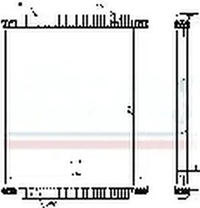 фото thumb №1, Nissens 672570 радиатор, система охлаждение двигателя