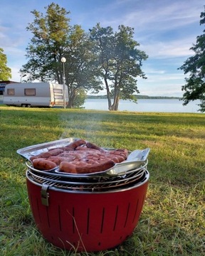БЕЗДЫМНЫЙ УГОЛЬНЫЙ ГРИЛЬ LOTUSGRILL XL GARDEN + СУМКА + ЩИПЦЫ В КОМПЛЕКТЕ