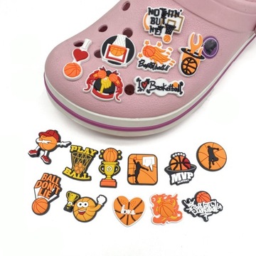 Przypinka Koszykówka do Crocs butów klapków telefonu torebki plecaka torby