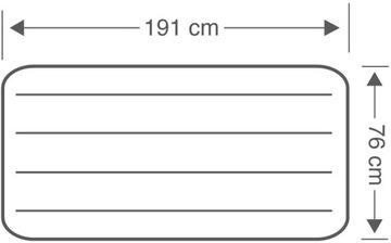 Надувной матрас на 1 человека. Intex 64756 191 х 76 х 25 см