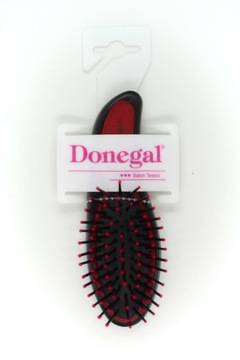 МИНИ-ЩЕТКА ДЛЯ ВОЛОС DONEGAL, ЧЕРНАЯ С ЦВЕТОМ