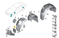 фото thumb №6, Кришка зовнішня радіатора bmw 5 g30 7 g11 оригінальний 51717340195