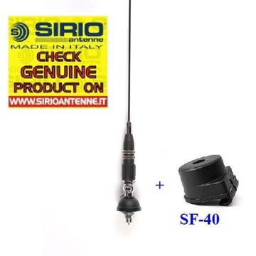 CB АНТЕННА SIRIO MINI SNAKE 27 + держатель SF-40 + ЗАГЛУШКА