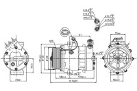 фото thumb №1, Nissens компрессор кондиционера opel astra g astra