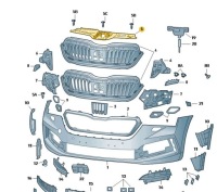 фото thumb №2, Защита поперечина передний лист соединительная skoda scala