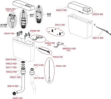 Унитаз Смыв с низким смывом 3/6 л UNI DUAL A93 AlcaPLAST alcadrain