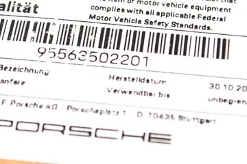 фото thumb №7, Porsche cayenne 9pa сигнал звуковой o wysokim оттенке 95563502201 оригинальный