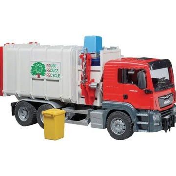 Bruder MAN TGS 03761 мусоровоз с боковой загрузкой