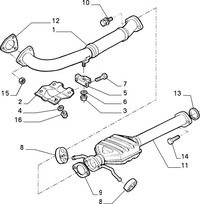 фото thumb №9, Alfa romeo 166 труба 2.4 jtd выхлопная lancia kappa 60815023 60631309 oem