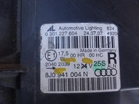 фото thumb №9, Audi tt 8j 06-14 лампа правая перед передняя 8j0941004n