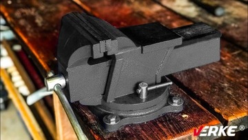 МОЩНЫЕ ВРАЩАЮЩИЕСЯ ЗАМОЧНЫЕ ТИСКИ С НАКОВАЛЬНИЦЕЙ, ЧУГУН, 150 мм, ЗАКАЛЕННАЯ СТАЛЬ