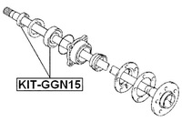 фото thumb №2, Febest подшипник kulkowe задний полуось набор nap toyota hilux