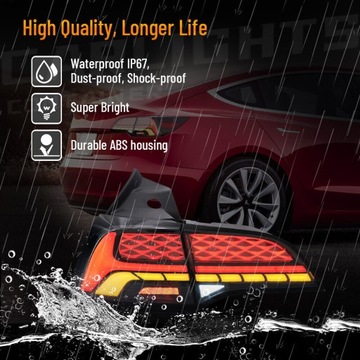 фото thumb №9, Tesla модель 3 2017-2023 модель y 2020-2023 лампа лампы зад led vland комплект