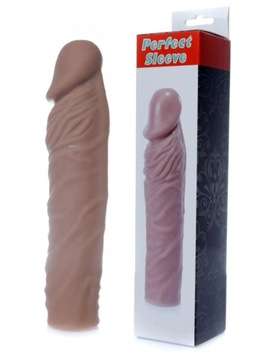 Nakładka Przedłużająca Powiększająca Penisa Stymulator Sleeve Mulatto 7 cm