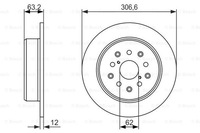 фото thumb №3, Тормозные диски тормозные колодки задняя bosch lexus gs