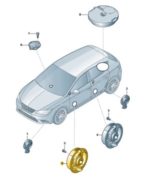 фото thumb №1, Динамік перед двері seat leon 2013-2020 5f0035415
