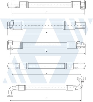 Гидравлический шланг дюймовый 3/8 L-2000 330Бар