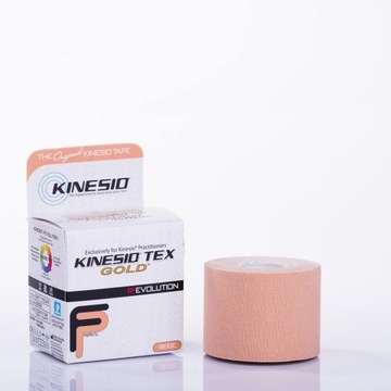 Лента Kinesio Tex Gold FP 5см х 5м тейп бежевый