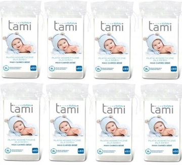 Хлопья TAMI BABY КОСМЕТИЧЕСКИЕ 8x60шт 480шт