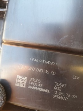 фото thumb №6, Mercedes a-klasa w177 a177 корпус фільтра повітря a2600903600