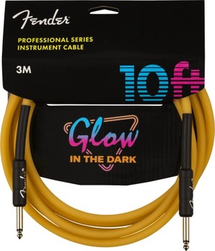 Гитарный кабель FENDER 3м светится в темноте GLOWING