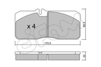 фото thumb №3, Набор тормозные колодки тормозные cifam 822-271-0 man