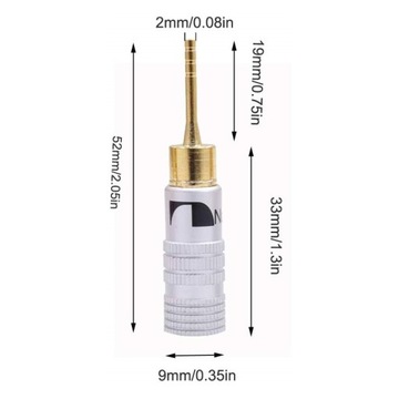 NAKAMICHI Kabel głośnikowy 2x1,5mm2 OFC szpilki 2m