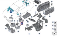 Bmw 5 g30 позитивний кришка акумулятор box power 61149339834 oem Зі Шроту, фото thumb
