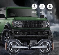 фото thumb №8, Фары лампы kpl dayline полный led neon тюнинг ford bronco vi mk6 u725