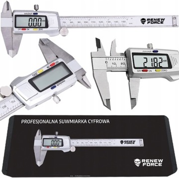 SUWMIARKA DOKŁADNA ELEKTRONICZNA CYFROWA ZE STALI NIERDZEWNEJ 0-150mm ETUI