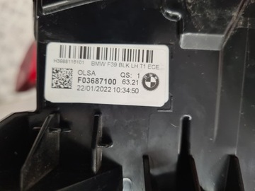 фото thumb №6, Bmw f39 лампа зад правая 9881162 чёрный